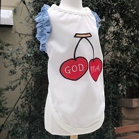 新品★ペット服★GODPIVA★FRUIT COOLタンクトップ★チェリー★S★胴回り33ｃｍ★クール素材★暑さ対策に★犬雑貨