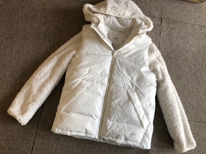 ★新品Gap Kidsギャップふわふわ暖か3way中綿コート130★白