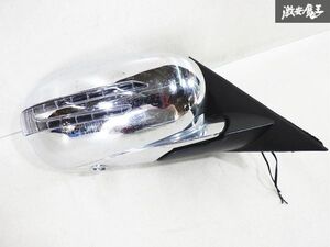 動作確認済み！！ 社外 メーカー不明 ダッヂ LE27T マグナム 左ハンドル ドアミラー サイドミラー 右側 助手席 メッキ 5P ウインカー棚27L