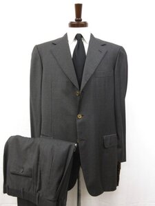 【Brioni ブリオーニ】ウール シングル3ボタン スーツ (メンズ) size50 チャコールグレー系 無地 イタリア製 □32RMS0306□