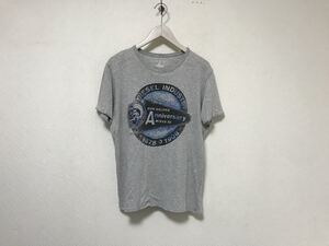 本物ディーゼルDIESELコットンプリント半袖TシャツメンズアメカジサーフミリタリービジネススーツグレーM