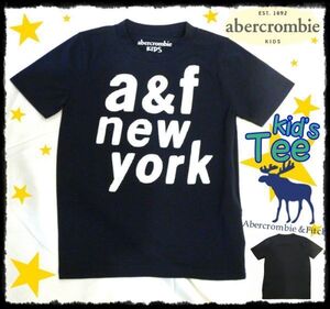 アメリカ直輸入　アバクロンビーキッズ　Abercrombie　子供用　半袖　Tシャツ　正規輸入品　輸入子供服　ジュニア　ネイビー　3/4　100cm