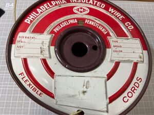 ビンテージ線 1.5m切り売り【Philadelphia Inslated Wire Co. / 22AWG Strand Wire】撚線 ギター ベース エフェクター 内部配線