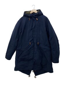 POLO RALPH LAUREN◆ミリタリーモッズコート/フィッシュテール/m51/m65/ボアライナー付きコットン/NVY/無地