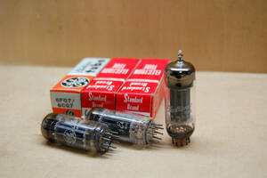 真空管　GE 6FQ7/6CG7 in Original Box NOS pair+1pc. (3pcs.)