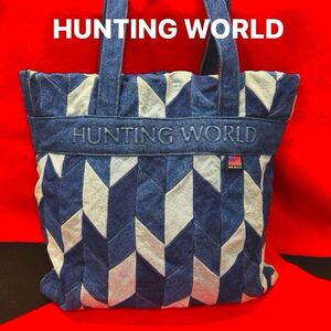 【未使用】デニム トートバッグ★HUNTING WORLD 