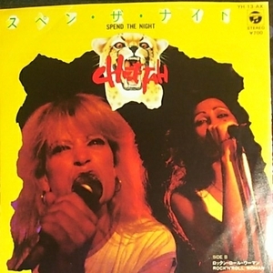 チーター cheetah スペン ザ ナイト spend the night ep 7inch 45 rock ロック 見本盤 ガールズ ロック girls rock