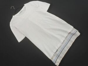 ネコポスOK ZARA ザラ バックプリント カットソー sizeS/オフホワイト ■◆ ☆ efc0 メンズ