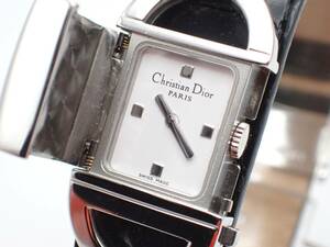 稼働品☆１円～☆ChristianDior クリスチャンディオール QZ レディース腕時計 PANDIORA パンディオラ D78-100 白文字盤/52467623-1600-1