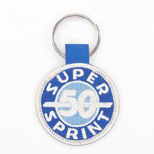 Key Chain Super Sprint 50 ベスパ キーチェーン 刺繍加工品 VESPA PX200fl 180SS 50S ET3 150GS P200E 160gs vbb 90ss