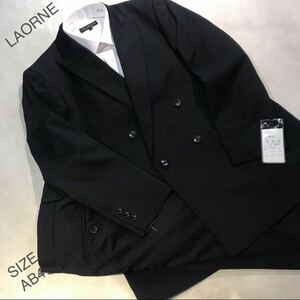 ★紳士服工房★【決算セール】★新品★未使用LAORNE/4ッ釦1ッ掛け礼服ダブル スーツ/サイズAB4/冠婚・葬祭・式典/礼装礼服/オールシーズン