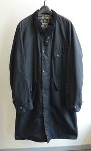 美品 英国製 Barbour バブアー OUTRIDER オイルド コート size S 黒