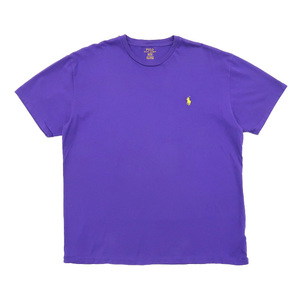 古着 ラルフローレン POLO RALPH LAUREN ワンポイントTシャツ パープル サイズ表記：M　gd80099