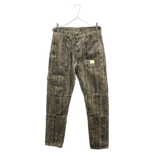 OFF-WHITE オフホワイト Logo Label Camouflage Cargo Pants OMCF005S19D05018 ロゴラベル カモフラージュカーゴパンツ カーキ/ブラウン