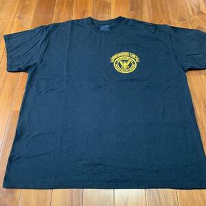 沖縄 米軍放出品 US NAVY ミリタリー Tシャツ オシャレ ファッション 古着 ビンテージ XLARGE ブラック (管理番号YZ20)