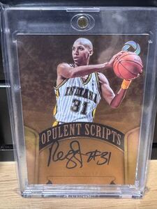 NBA 直筆サイン　直書き PANINI 2017-18 OPULENCE REGGIE MILLER 10/10 限定　rare Auto