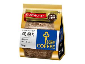 キーコーヒー インスタントコーヒー スペシャルブレンド 深煎り 袋・詰め替え用 60g×4袋