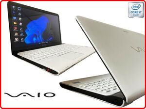 トップクオリティカスタマイズPC/SONY VAIO 超高速Core-i7/Webカメラ/新品SSD搭載/8G/wifi/最強Win11/Office2021/No.8098