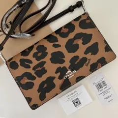 COACH コーチ　ショルダーバッグ　長財布　豹柄　レオパード