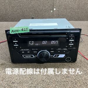 AV11-455 激安 カーステレオ KENWOOD CK-W70D YJ5-234J-00 107X1044 FM AUX CD プレーヤー 本体のみ 簡易動作確認済み 中古現状品