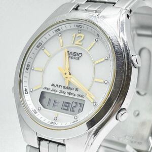 稼動品 CASIO カシオ LINEAGE リニエージ LCW-M200 電波ソーラー アナデジ ベルト純正 マルチバンド5 メンズ 腕時計 UKTC