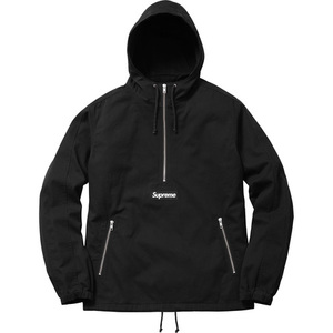 希少★新品本物【黒★Mサイズ】★Twill Anorak ツイルアナラック Box Logo 正規店購入 シュプリーム 限定 レアモデル 名作 Supreme 2016S/S