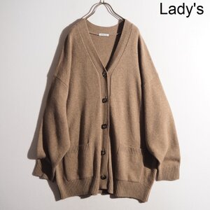 P2419P ▼EVERYDAY I LIKE. ドゥーズィエムクラス▼ 22AW ウールカシミヤ Big Cardigan ニット カーディガン ブラウン 秋冬 rb