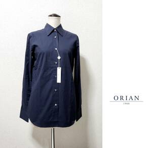 新品 ORIAN オリアン ドビーストライプシャツ 紺 40 イタリア製