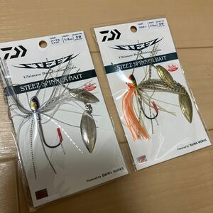 ダイワ スティーズスピナーベイト DW 1/4oz 2個セット パープルシャッド クロキン