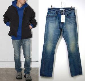 【22AW 新品 定価4.3万円】nonnative ノンネイティブ DWELLER 5P JEANS 01 COTTON 13oz SELVEDGE DENIM VW 加工デニムパンツ 2 