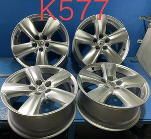 〈K577〉ホイール4本セット　TOYOTA LEXUS 純正　19インチ8J オフセット+35 PCD5H120 ハブ60mm ボルト穴23mm LS460、LS500、LS600など