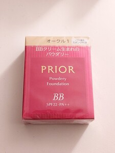 新品 資生堂 プリオール 美つやBBパウダリー オークル1 5in1高機能BBクリームファンデーション エイジングケア ソフト起毛スポンジ付