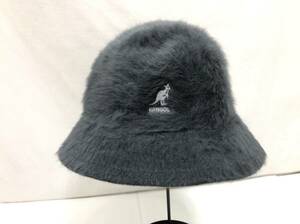 KANGOL アンゴラ混 ファー ハット 帽子 L 頭囲約57.5cm グレー カンゴール 24102902