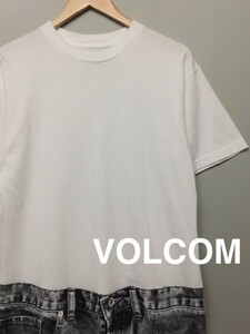 ♪◇ ボルコム Volcom だまし絵プリント Tシャツ ジーパン M &