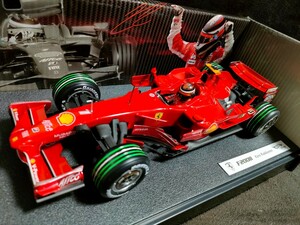 未開封新品ベース オリジナルアップグレードモデル 日本GP富士ソフトタイヤ仕様 1/18マテル フェラーリF2008 キミ ライコネンF1Ferrari＃1