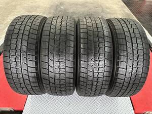 北海道発 手渡し可能　2018年43週製造品　DUNLOP　ウインターマックス　WM02　205/55R16　9分山　4本