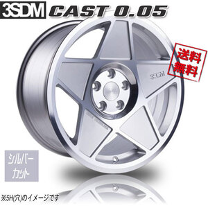 3SDM CAST 0.05 シルバーカット 16インチ 4H108 8J+25 4本 73 業販4本購入で送料無料