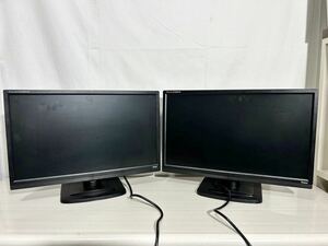 Y353/iiyama 液晶ディスプレイ/PCモニター21.5インチ2台セット/Pro Lite E2280HS/コード付き/通電確認済み/動作未確認