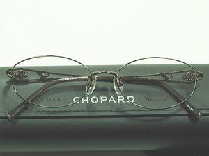 【CHOPARD】ショパール VCHC49J-08AB スワロフスキークリスタル付き日本製高級メガネ　chopard 　ショパール専用ケース付き。