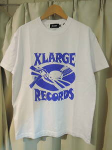 X-LARGE XLARGE エクストララージ BREAK THE RECORDS S/S TEE ホワイト Mサイズ 人気商品 送料￥230～