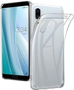 AQUOS Sense3 plus SHV46 用の ケース SH-RM11 クリア カバー 全透明 TPU 耐衝撃、黄変防止、上