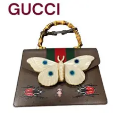 GUCCI グッチ　昆虫モチーフ　ハンドバッグ