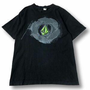 《良品◎》VOLCOM ボルコム★メキシコ製*イラストデザイン*半袖Tシャツ*カットソー*ブラック*サイズM(MS3611)◆S60