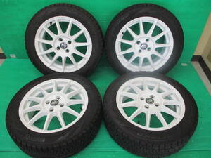 PIRELLI ICE A SIMMETRICO 195/55R16 MSW【16×6.5J+45 4H-100】埼玉県発 現物確認OK♪4本set MINI コンパクトカーなど