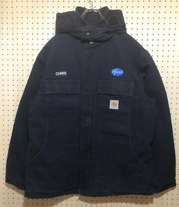 【L】Carhartt Traditional Coat Jacket Navy カーハート トラディショナル コート ジャケット ネイビー 紺 T262