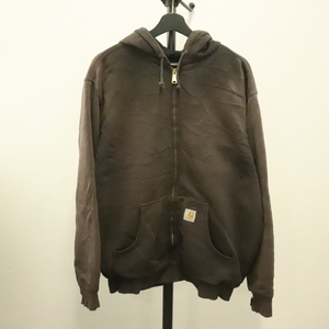 f614 2000年代製 カーハート Carhartt ジップパーカー■00s 表記Mサイズ 黒 BLK 裏地メッシュ フーディー フルジップ アメカジ ストリート