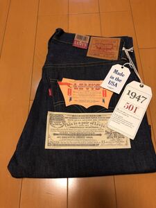 ★LVC/WhiteOak/アメリカ製/未使用★1947年モデル 501XX リジット 32x34 LEVI’S VINTAGE CLOTHING ジーンズ リーバイス47501-0117