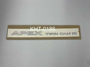 【純正品/新品/在庫薄希少】AE92 レビン/トレノ リアゲートステッカー 「APEX TWINCAM16」