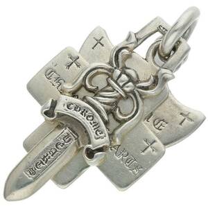 クロムハーツ Chrome Hearts 3TRINKETS/スリートリンケッツ シルバーネックレストップ 中古 GZ11