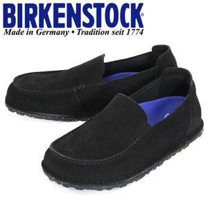 BIRKENSTOCK (ビルケンシュトック) 1026153 UTTI SLIP ON SUEDE LEVE スエードレザースリッポン BLACK レギュラー幅 BI298 42-約27.0cm